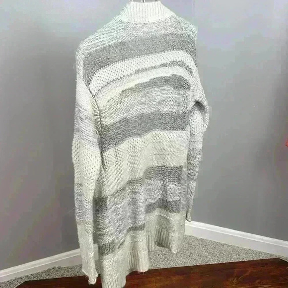 Long Sweater | Loose Knit | Gray Knit Sweater - Picture 4 of 5